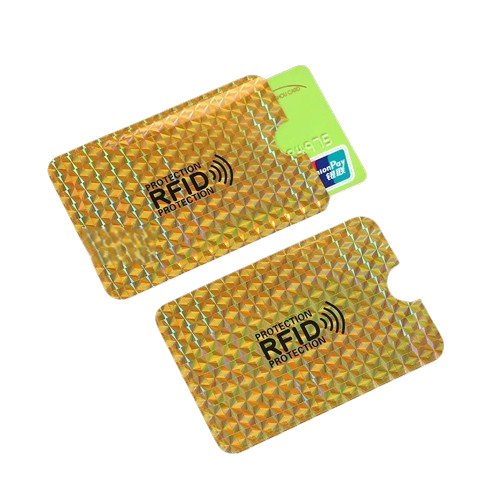 Etui souple anti RFID - Le Protecteur™ Jaune avec Reflets