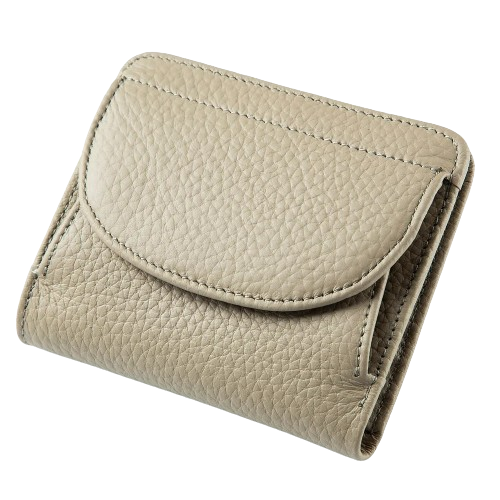 Porte-carte RFID porte-monnaie en cuir - L'Indispensable™ Beige