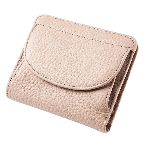 Porte-carte RFID porte-monnaie en cuir - L'Indispensable™ Rose