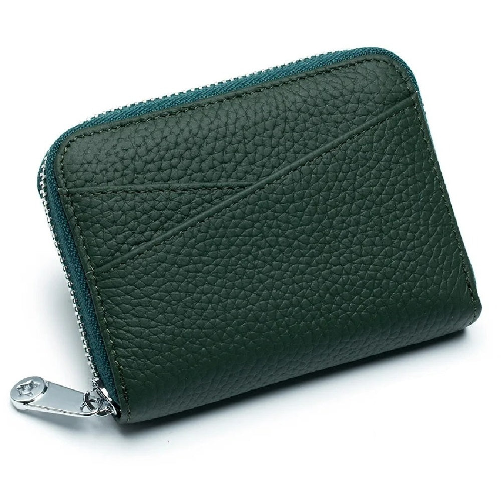 Porte-carte à fermeture éclair - L'Élégant™ Vert