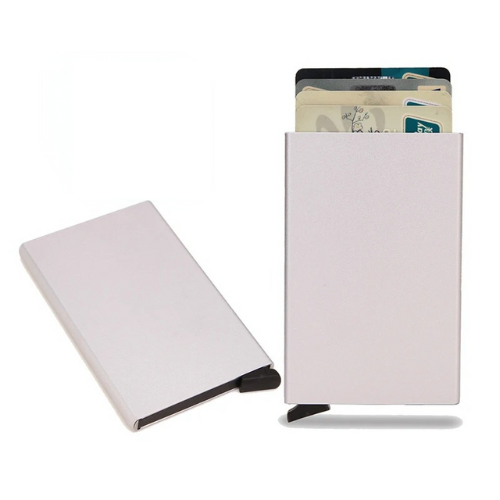 Porte-carte de crédit en métal RFID - Le Protecteur™ Argent