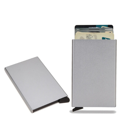 Porte-carte de crédit en métal RFID - Le Protecteur™ Gris