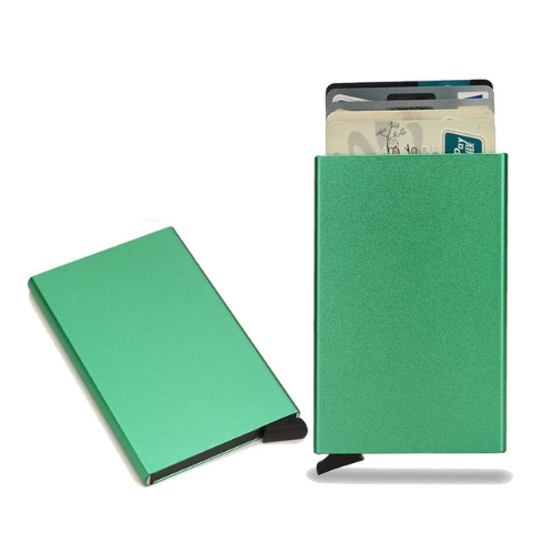 Porte-carte de crédit en métal RFID - Le Protecteur™ Vert