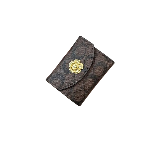 Porte-carte design à motifs et fermeture à pression - Le Raffiné™