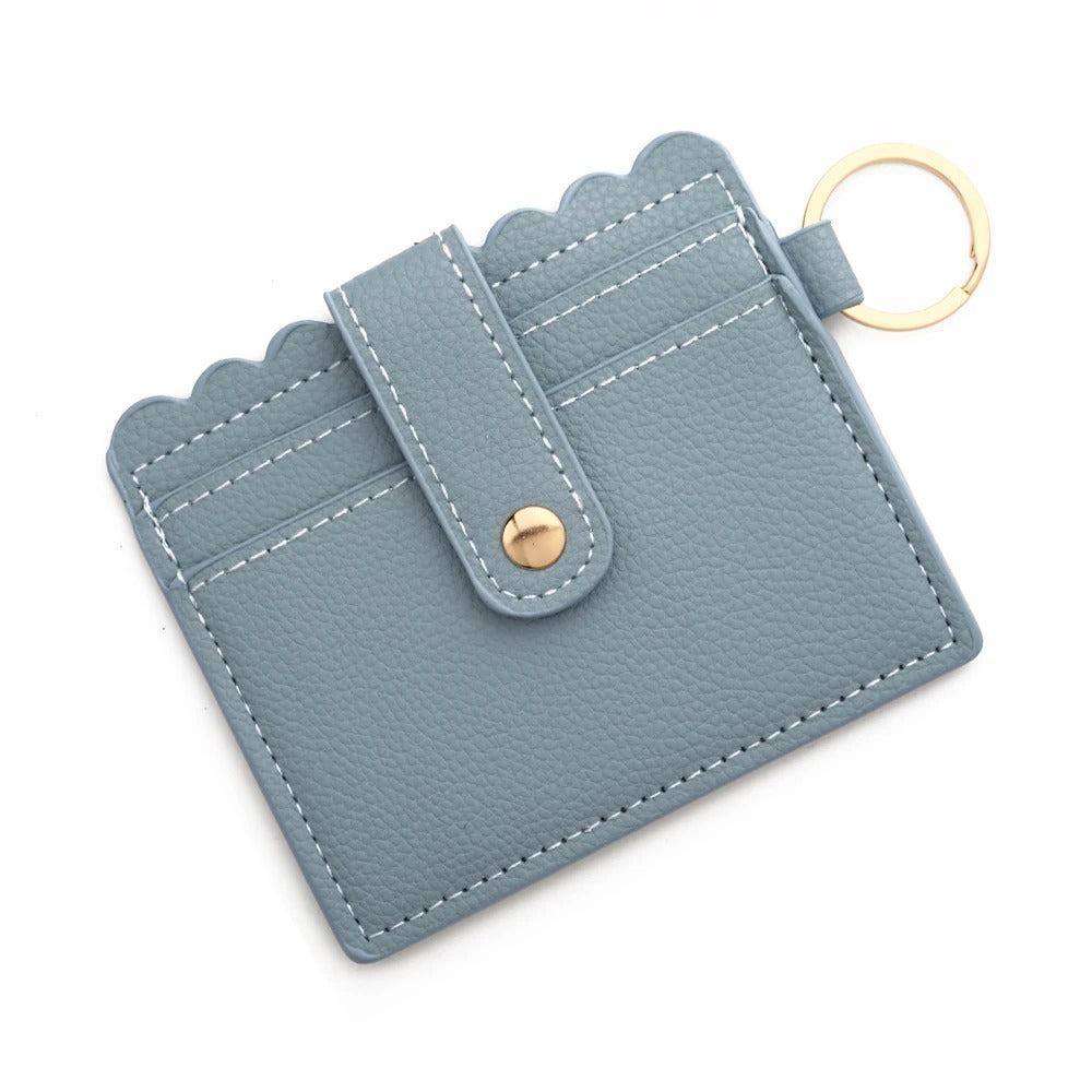 Porte-carte fin porte-clé - Le Fashionista™ Bleu Clair