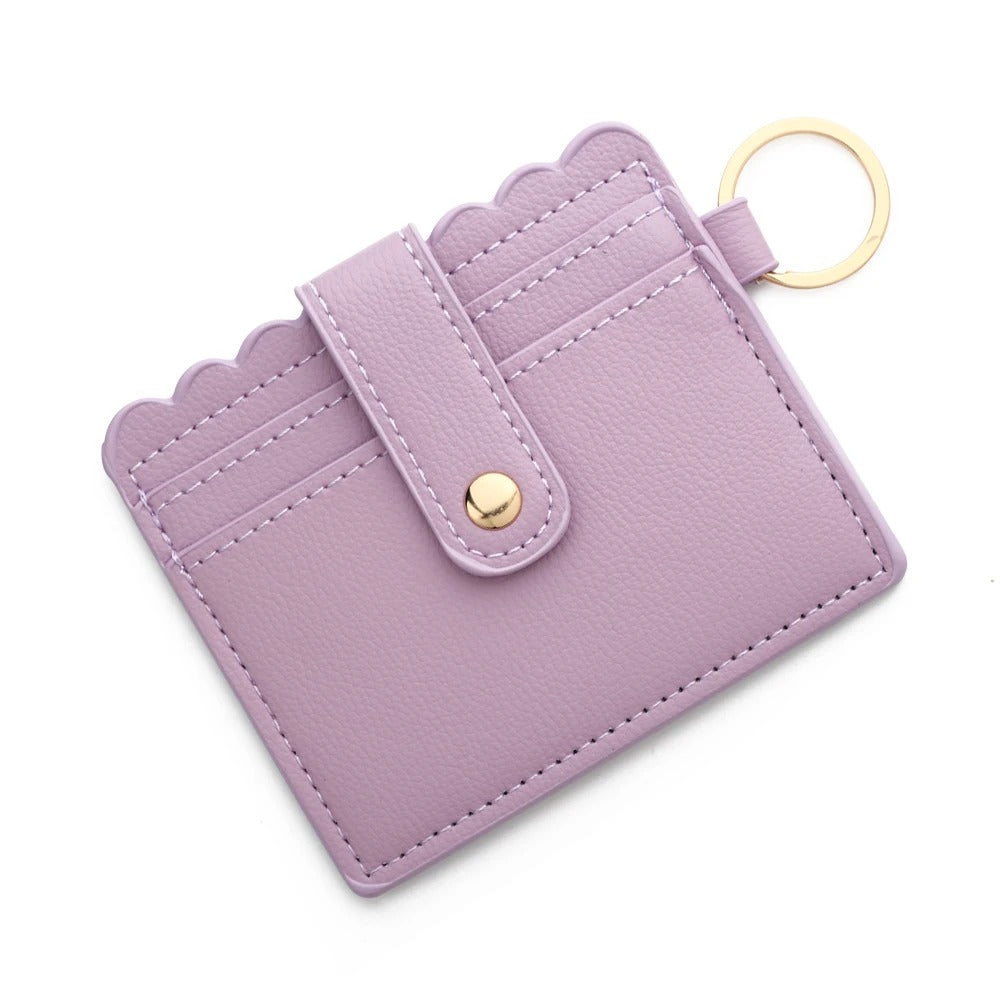 Porte-carte fin porte-clé - Le Fashionista™ Mauve