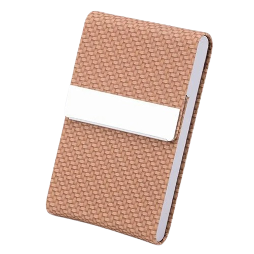 Porte-carte aimanté - Le Robuste™ Marron effet Carbone