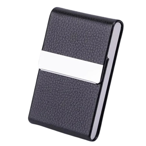 Porte-carte aimanté - Le Robuste™ Noir Grains