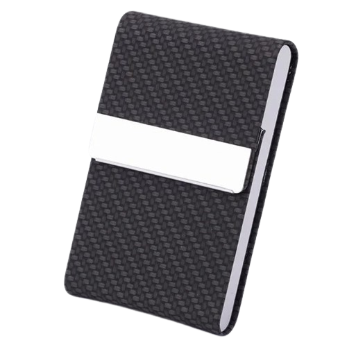 Porte-carte aimanté - Le Robuste™ Noir effet Carbone