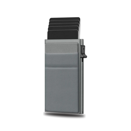 Porte-carte anti-piratage en métal - Le Protecteur™ Gris