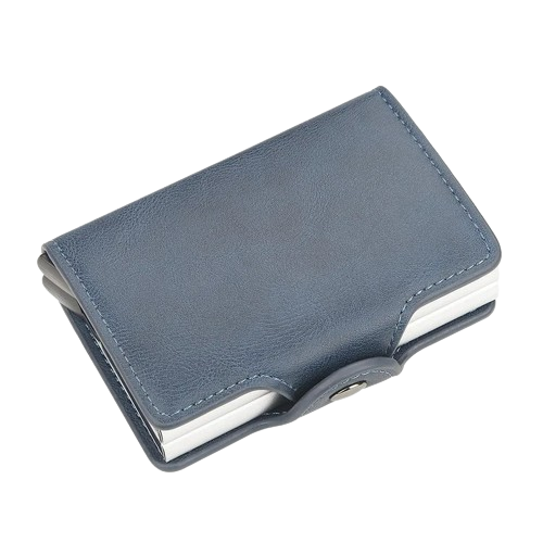 Porte-carte de crédit RFID à pression - Le Protecteur™ Bleu
