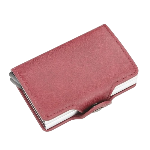 Porte-carte de crédit RFID à pression - Le Protecteur™ Rouge