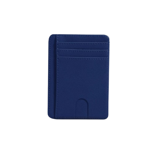 Porte-carte de crédit en simili cuir RFID - Le Minimaliste™ Bleu Roi