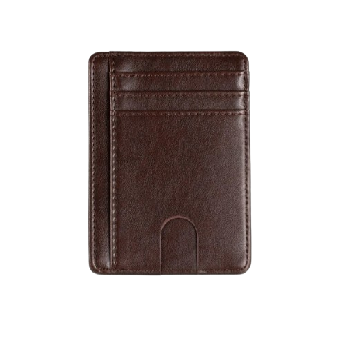 Porte-carte de crédit en simili cuir RFID - Le Minimaliste™ Café
