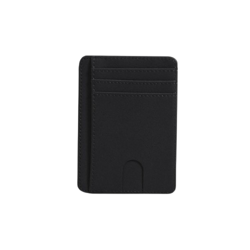 Porte-carte de crédit en simili cuir RFID - Le Minimaliste™ Noir 3