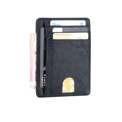 Porte-carte de crédit en simili cuir RFID - Le Minimaliste™ Recto
