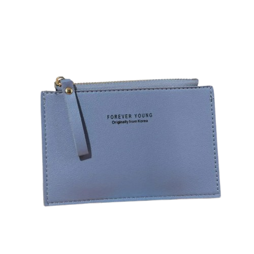 Porte-carte de crédit fermeture zip - Le Fashionista™ Bleu