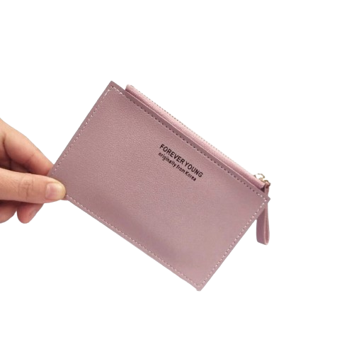 Porte-carte de crédit fermeture zip - Le Fashionista™ Violet