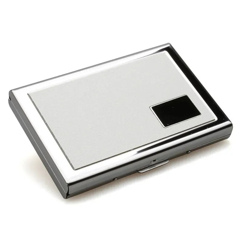 Porte-carte design en métal anti-piratage - Le Robuste™ Argent