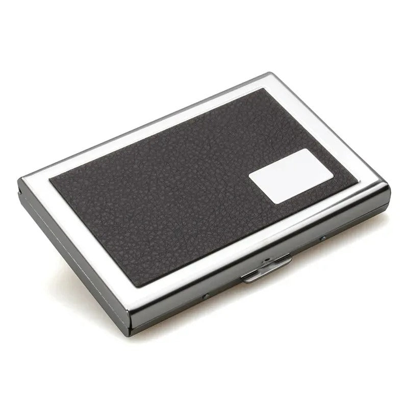 Porte-carte design en métal anti-piratage - Le Robuste™ Marron Foncé