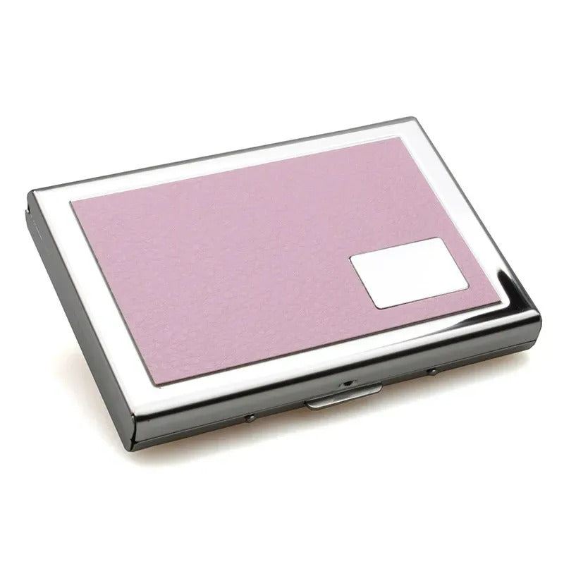 Porte-carte design en métal anti-piratage - Le Robuste™ Rose
