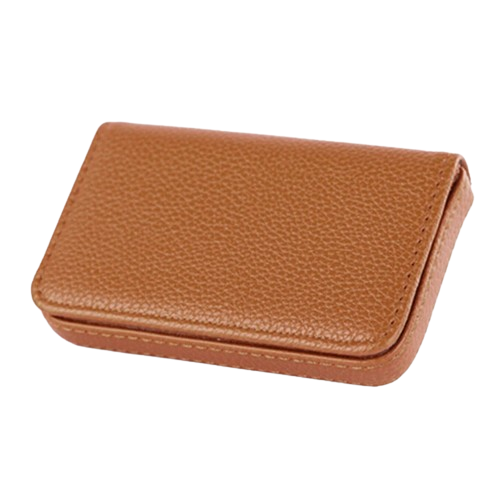 Porte-carte de visite en simili cuir - Le Business™ Abricot