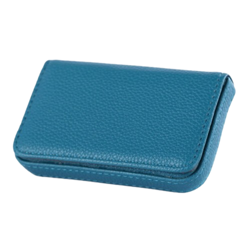 Porte-carte de visite en simili cuir - Le Business™ Bleu