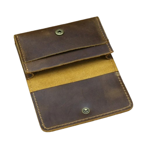 Porte-carte en cuir véritable - Le Business™ Marron Clair Intérieur