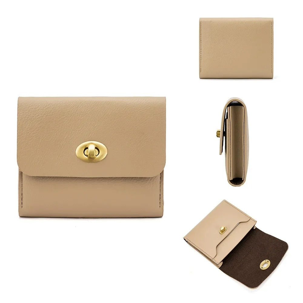 Porte-carte en simili cuir - Le Classique™ Beige