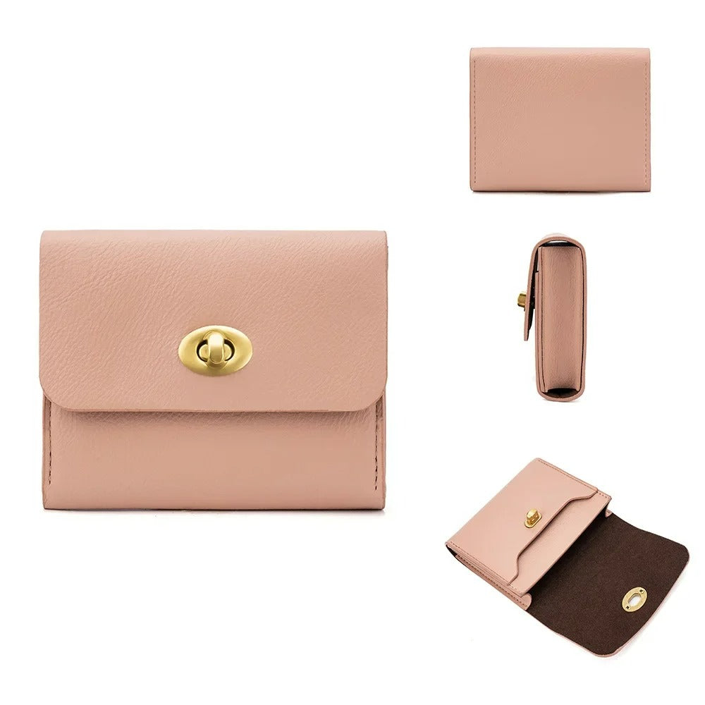Porte-carte en simili cuir - Le Classique™Rose