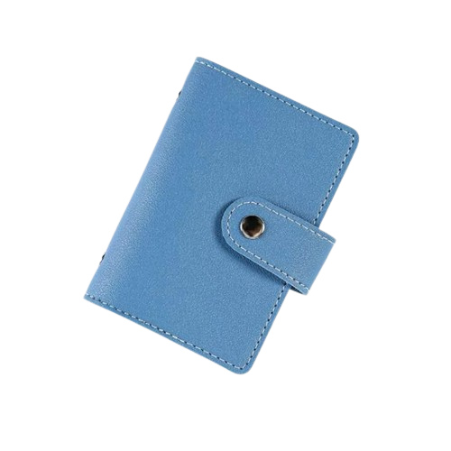 Porte-carte fermeture à pression - L'Indispensable™ Bleu Ciel