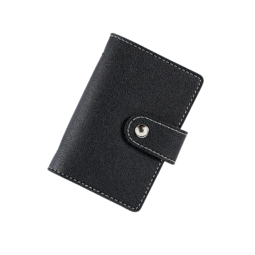 Porte-carte fermeture à pression - L'Indispensable™ Noir