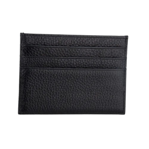 Porte-carte fin en cuir véritable - Le Minimaliste™ Noir 1