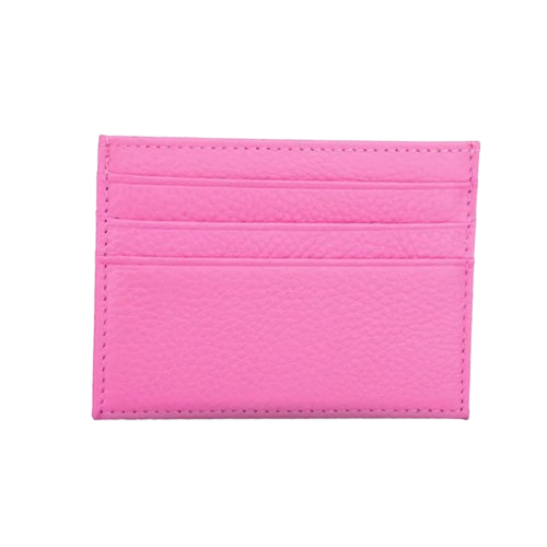 Porte-carte fin en cuir véritable - Le Minimaliste™ Rose