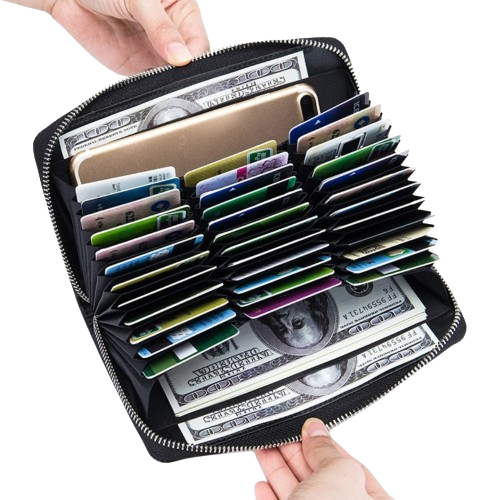 Porte-carte long à zip - L'Indispensable™ Intérieur