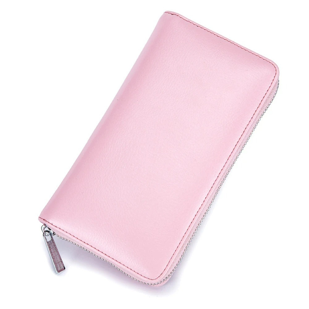 Porte-carte long à zip - L'Indispensable™ Rose