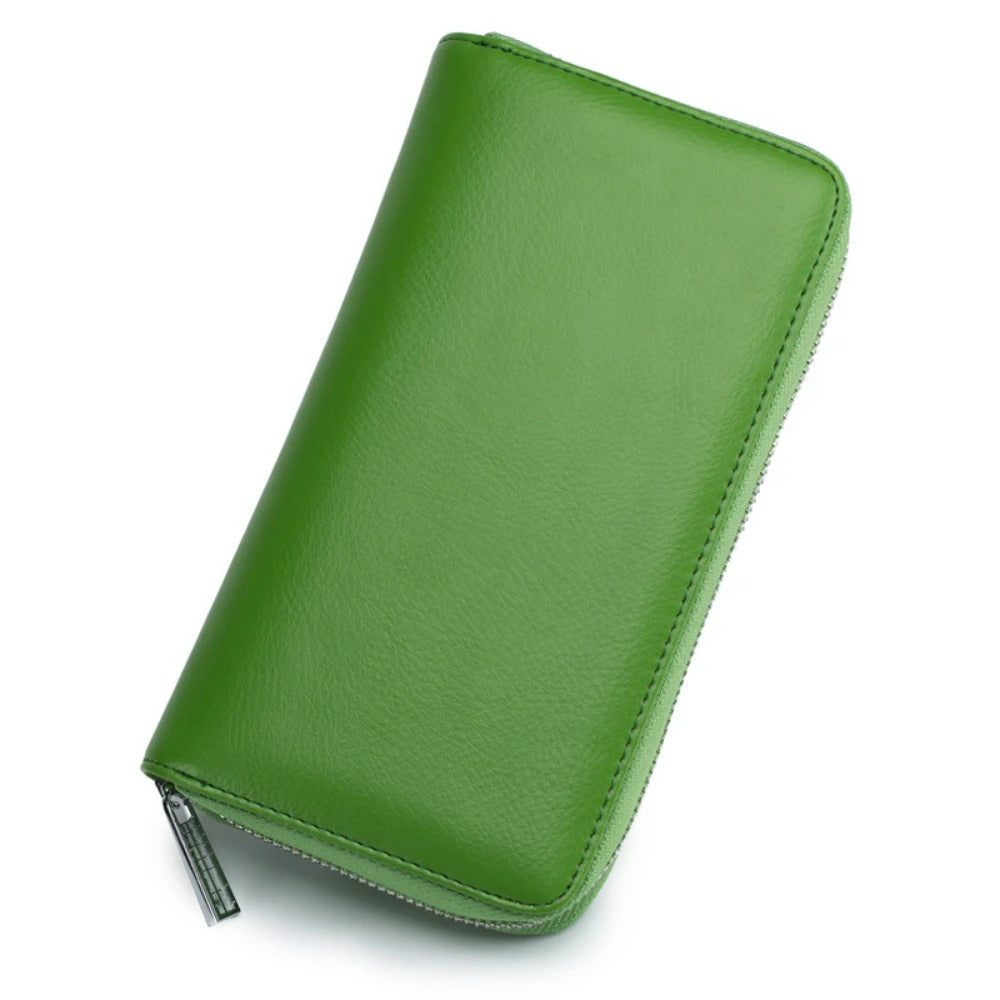 Porte-carte long à zip - L'Indispensable™ Vert