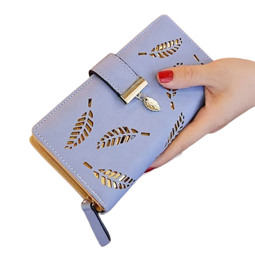 Porte-carte long à zip - Le Raffiné™ Bleu