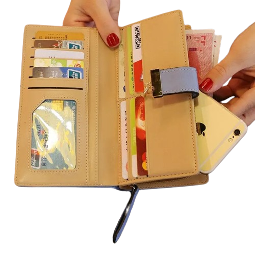 Porte-carte long à zip - Le Raffiné™ Intérieur
