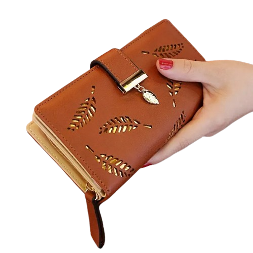 Porte-carte long à zip - Le Raffiné™ Marron