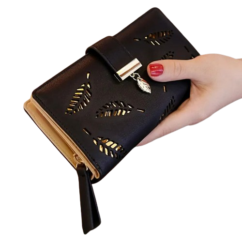 Porte-carte long à zip - Le Raffiné™ Noir
