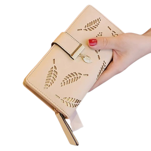 Porte-carte long à zip - Le Raffiné™ Nude
