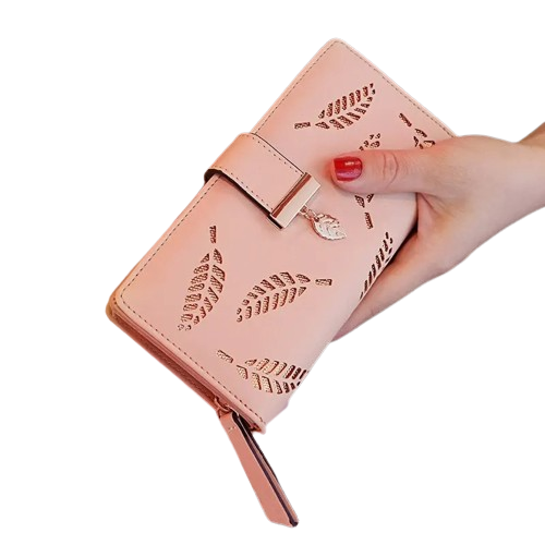 Porte-carte long à zip - Le Raffiné™ Rose