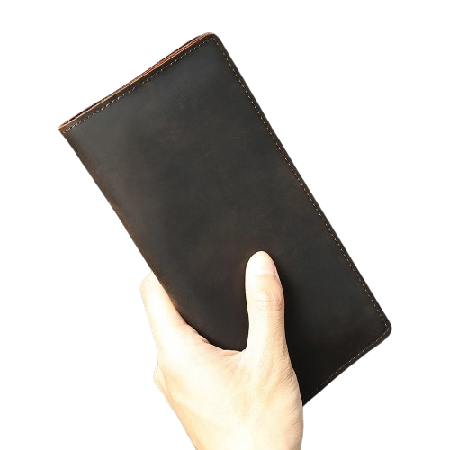 Porte-carte long en cuir véritable - Le Vintage™ Présentation