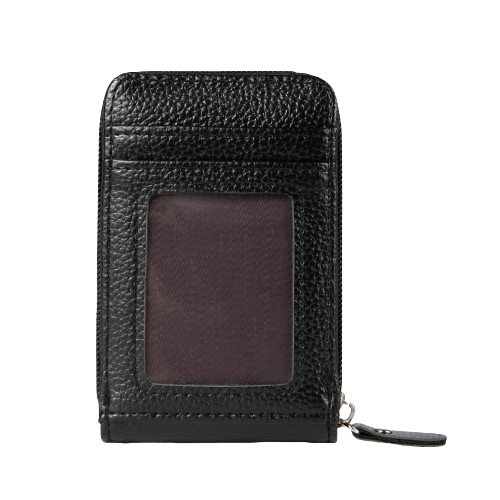 Porte-carte tendance fermeture zip - L'indispensable™ Noir