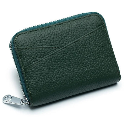 Porte-carte à fermeture éclair - L'Élégant™  Vert