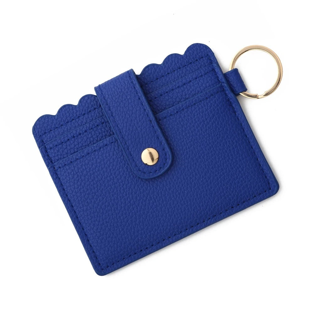 Porte-carte fin porte-clé - Le Fashionista™ Bleu Foncé