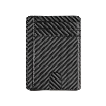 Porte-carte de crédit en simili cuir RFID - Le Minimaliste™ Carbone