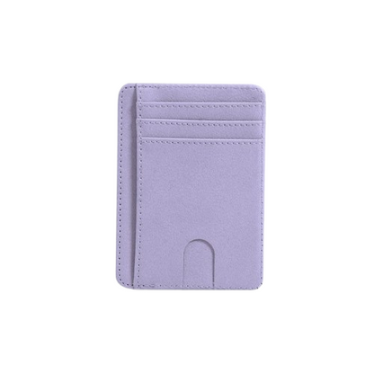 Porte-carte de crédit en simili cuir RFID - Le Minimaliste™ Mauve
