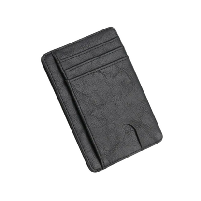Porte-carte de crédit en simili cuir RFID - Le Minimaliste™ Noir 4
